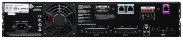 CDI4X600BL 4 CHANNEL POWER AMPLIFIER 600 WATTS PER CHANNEL 70 VOLT/100 VOLTS, 4/8OHM, DIGITAL SIGNAL PROCESSING
